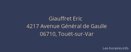 Giauffret Eric