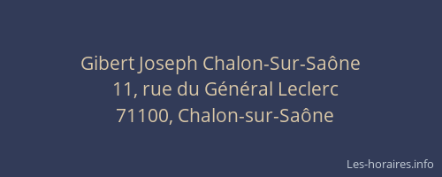 Gibert Joseph Chalon-Sur-Saône