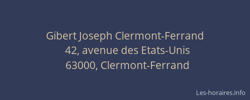 Gibert Joseph Clermont-Ferrand