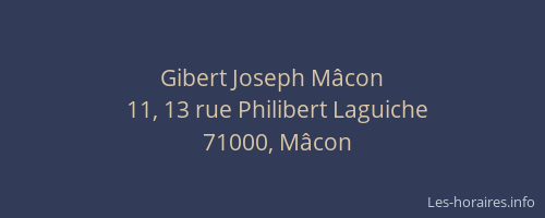 Gibert Joseph Mâcon