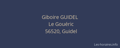 Giboire GUIDEL