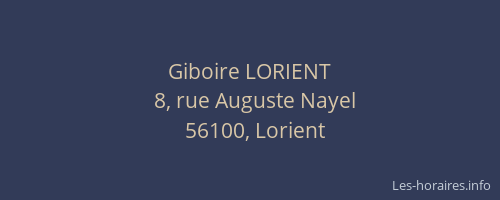Giboire LORIENT