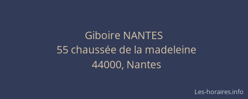 Giboire NANTES