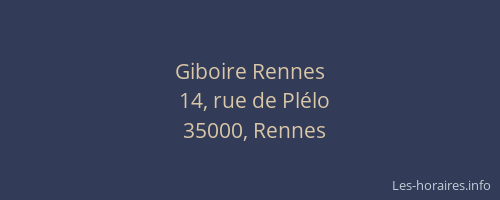Giboire Rennes