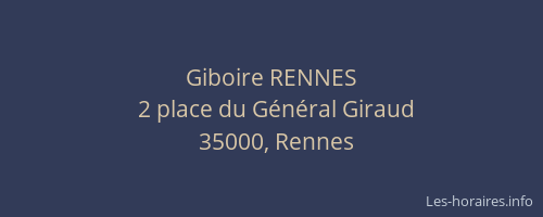 Giboire RENNES