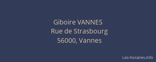 Giboire VANNES