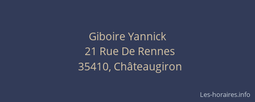 Giboire Yannick