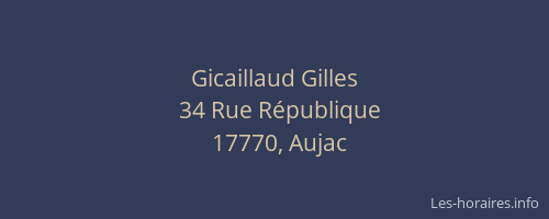 Gicaillaud Gilles