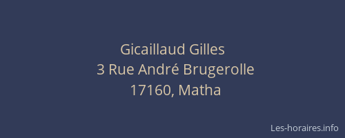 Gicaillaud Gilles
