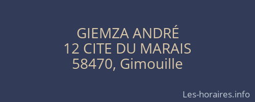 GIEMZA ANDRÉ