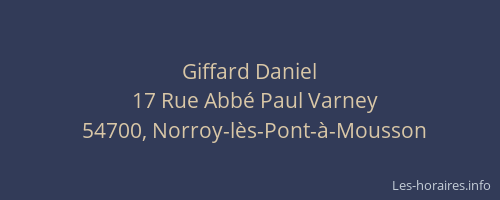 Giffard Daniel
