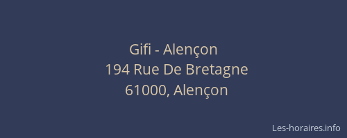 Gifi - Alençon