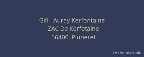 Gifi - Auray Kerfontaine