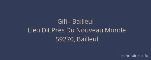 Gifi - Bailleul