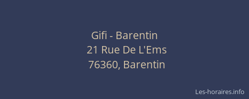 Gifi - Barentin