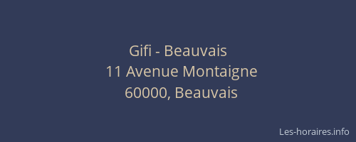Gifi - Beauvais