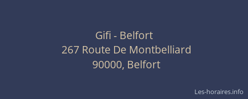Gifi - Belfort