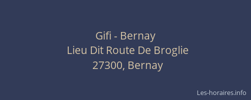 Gifi - Bernay