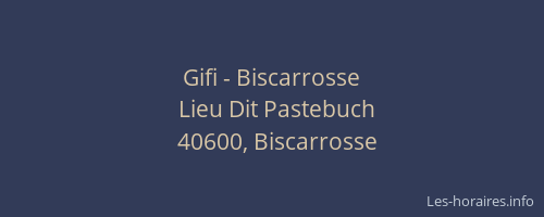 Gifi - Biscarrosse