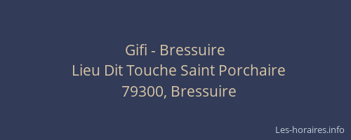 Gifi - Bressuire