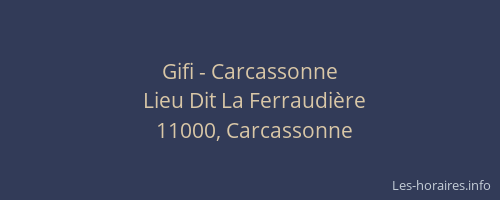 Gifi - Carcassonne