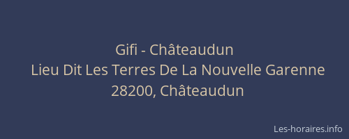 Gifi - Ch&acirc;teaudun