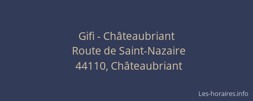Gifi - Châteaubriant