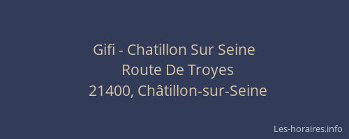 Gifi - Chatillon Sur Seine