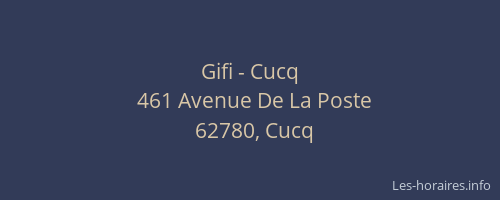 Gifi - Cucq