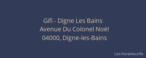Gifi - Digne Les Bains