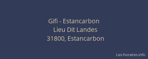 Gifi - Estancarbon
