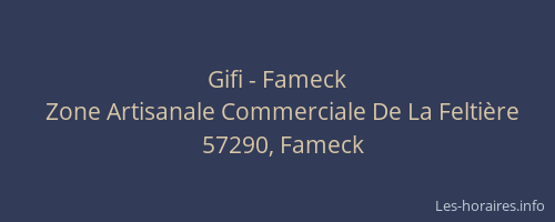 Gifi - Fameck