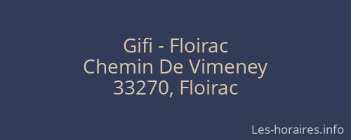 Gifi - Floirac