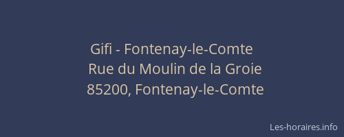 Gifi - Fontenay-le-Comte