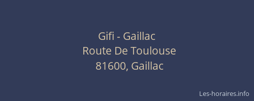 Gifi - Gaillac