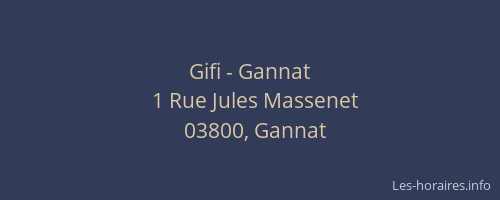 Gifi - Gannat