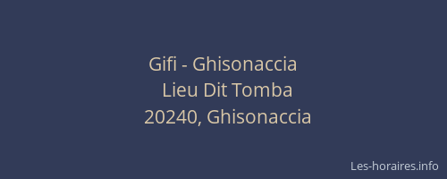 Gifi - Ghisonaccia