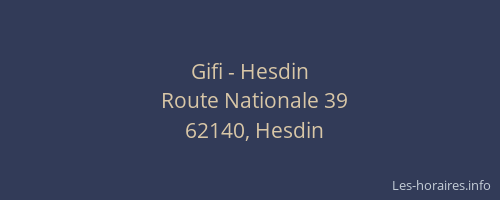 Gifi - Hesdin