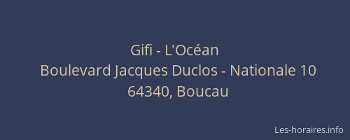 Gifi - L'Oc&eacute;an
