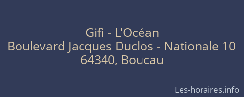 Gifi - L'Océan