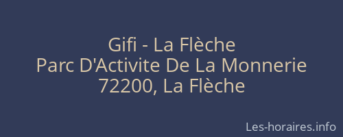 Gifi - La Flèche