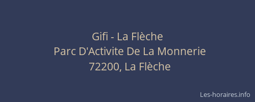 Gifi - La Flèche
