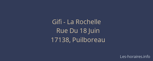 Gifi - La Rochelle