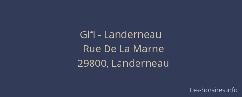 Gifi - Landerneau