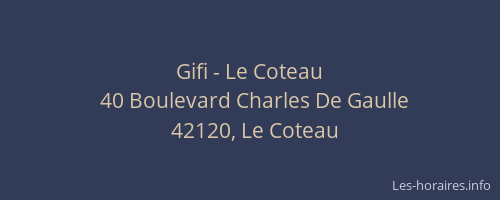 Gifi - Le Coteau