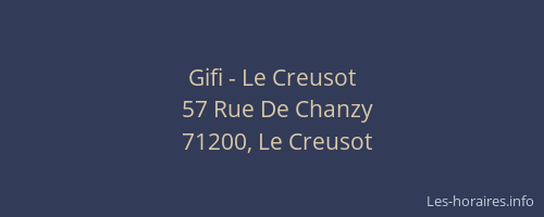 Gifi - Le Creusot
