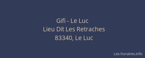 Gifi - Le Luc