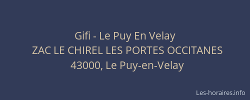 Gifi - Le Puy En Velay