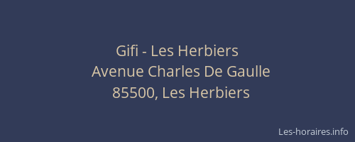 Gifi - Les Herbiers