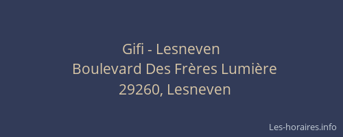 Gifi - Lesneven